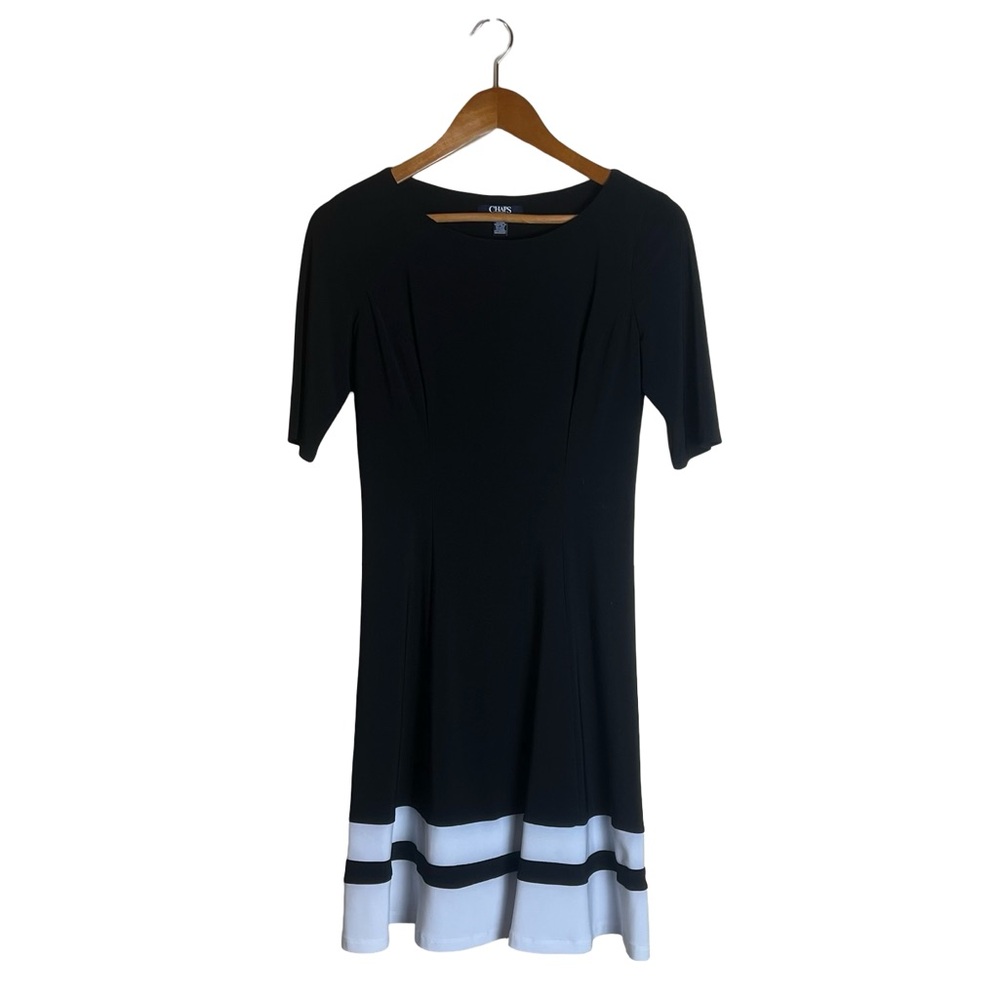 Chaps black half‎ sleeve dress. Size small